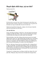 Tài liệu Hoạch định chiến lược, tại sao khó? pptx