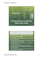 Chuyên đề khung pháp lý trong hoạt động ngân hàng 