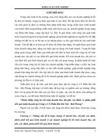 Hoàn thiện công tác kế toán doanh thu, chi phí, xác định và phân phối kết quả kinh doanh tại công ty cổ phần bia hà nội hải phòng 