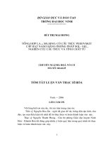 Tổng hợp perovskite la1 x srxmno3 cấp hạt nano bằng phương pháp sol gel, nghiên cứu cấu trúc và tính chất từ 