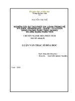 Nghiên cứu sự tạo phức đa ligan trong hệ xylenol orange(xo)  Sm(III)   CCL3COOH bằng phương pháp trắc quang và ứng dụng phân tích 