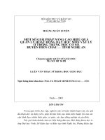 Một số giải pháp nâng cao hiệu quả quản lí hoạt động dạy học môn vật lí ở trường trung học cơ sở huyện diễn châu   tỉnh nghệ an 