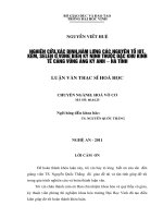 Luận văn nghiên cứu xác định hàm lượng các nguyên tố iot, kẽm, selen ở vùng biển kỳ ninh thuộc đặc khu kinh tế cảng vũng áng kỳ anh   hà tĩnh luận văn thạc sỹ hóa học 