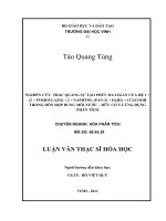 Luận văn nghiên cứu trắc quang sự tạo phức đa ligan của hệ 1   (2   pyridylazo)   2   naphthol (PAN 2)   Fe(III)   CCL3COOH trong hỗn hợp dung môi nước   hữu cơ và ứng dụng phân tích luận văn thạc sỹ hóa học 