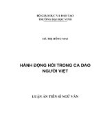 Hành động hỏi trong ca dao người việt 