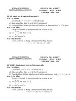 Bài soạn Đề kiểm tra 45 phút chương I - GT12