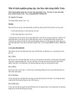 Tài liệu Kinh nghiệm giảng dạy cho HS năng khiếu