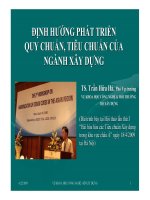 Tài liệu Định hướng phát triển quy chuẩn, tiêu chuẩn của ngành Xây dựng pdf