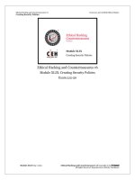 CEHv6 module 49 creating security policies 