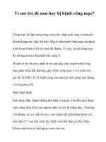 Tài liệu Vì sao trẻ đẻ non hay bị bệnh võng mạc? pdf