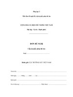 Tài liệu Đơn đề nghị cấp lại giấy phép lái tàu ppt