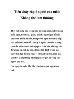 Tài liệu Tiêu chảy cấp ở người cao tuổi: Không thể xem thường ppt