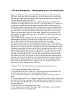 Kiến trúc thương hiệu - Phương pháp quản trị đa thương hiệu