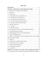 Thiết kế hệ thống pha trộn dầu thực vật và dầu DO 1 