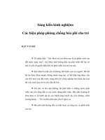 Tài liệu Các biện pháp phòng chống béo phì cho trẻ ppt