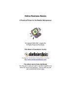 Tài liệu Online business basics docx