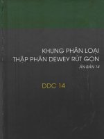 Khung phân loại thập phân dewey rút gọn DDC14