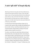 Tài liệu 5 cách “giết chết” kế hoạch tiếp thị doc