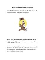 Tài liệu Chuyện làm ISO ở doanh nghiệp pptx