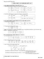 Tài liệu Công thức giải toán hoá hữu cơ