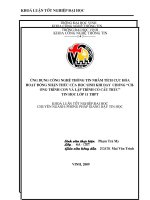 Ứng dụng công nghệ thông tin nhằm tích cực hoá hoạt động nhận thức của học sinh khi dạy chương chương trình con và lập trình có cấu trúc TIn học lớp 11 THPT 