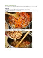 Mát lòng với súp đậu xúc xích 