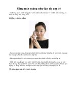 Tài liệu Sáng mịn màng như làn da em bé doc