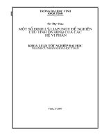 Một số định lí liapunov để nghiên cứu tính ổn định của các hệ vi phân 