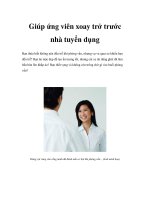 Tài liệu Giúp ứng viên xoay trở trước nhà tuyển dụng docx