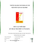 ỨNG DỤNG CÔNG NGHỆ TRẢI PHỔ vào VIỆC TRUYỀN TIN TRÊN ĐƯỜNG dây tải điện 