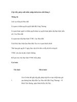 Tài liệu Cấp Giấy phép xuất khẩu (nhập khẩu) hóa chất Bảng 2 pptx