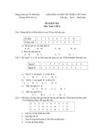 Tài liệu Kiểm tra chương 3 đại số 7