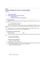 Tài liệu Công nghệ sản xuất acid nitric ppt