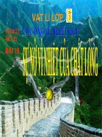 Gián án Bài 19. SỰ NỞ VÌ NHIỆT CỦA CHẤT LỎNG