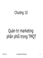 Quản trị marketing phân phối trong TMQT