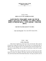 Góp phần tìm hiểu khu di tích phúc quang từ đường và thừa hoa điện ở định hoà   yên định   thanh hoá 