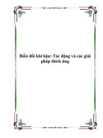 Tài liệu Biến đổi khí hậu: Tác động và các giải pháp thích ứng doc