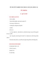 Tài liệu ÔN THI TỐT NGHIỆP CHẨN ĐOÁN LÂM SÀNG (PHẦN 12) doc