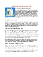 Tài liệu 10 cách khôi phục tập tin Excel bị lỗi ppt