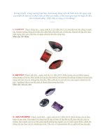 Ý nghĩa của các loại đá 