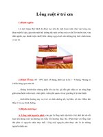 Tài liệu Giáo trình Lồng ruột ở trẻ em ppt