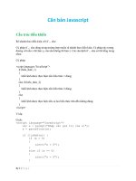 Tài liệu Căn bản JavaScript JavaScript part 2 doc