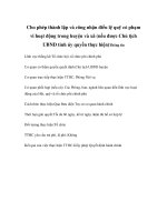 Tài liệu Cho phép thành lập và công nhận điều lệ quỹ có phạm vi hoạt động trong huyện và xã (nếu được Chủ tịch UBND tỉnh ủy quyền thực hiện) pdf