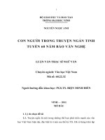 Con người trong truyện ngắn tinh chuyển 60 nam báo văn nghệ luận văn thạc sỹ ngữ văn 