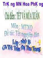 Bài giảng tết của bé