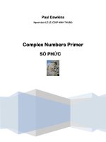 Tài liệu Số phức - Complex Numbers Primer pptx