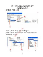 Tài liệu CHƯƠNG IV: VẼ SƠ NGUYÊN LÝ (SCHEMATIC) pdf