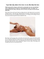 Tài liệu Tạm biệt nếp nhăn trên trán và các dấu hiệu lão hoá doc