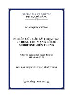 Nghiên cứu các kỹ thuật qos áp dụng cho mạng lõi 3g mobifone miền trung 