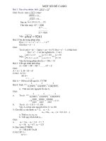 Tài liệu một số đề Casio